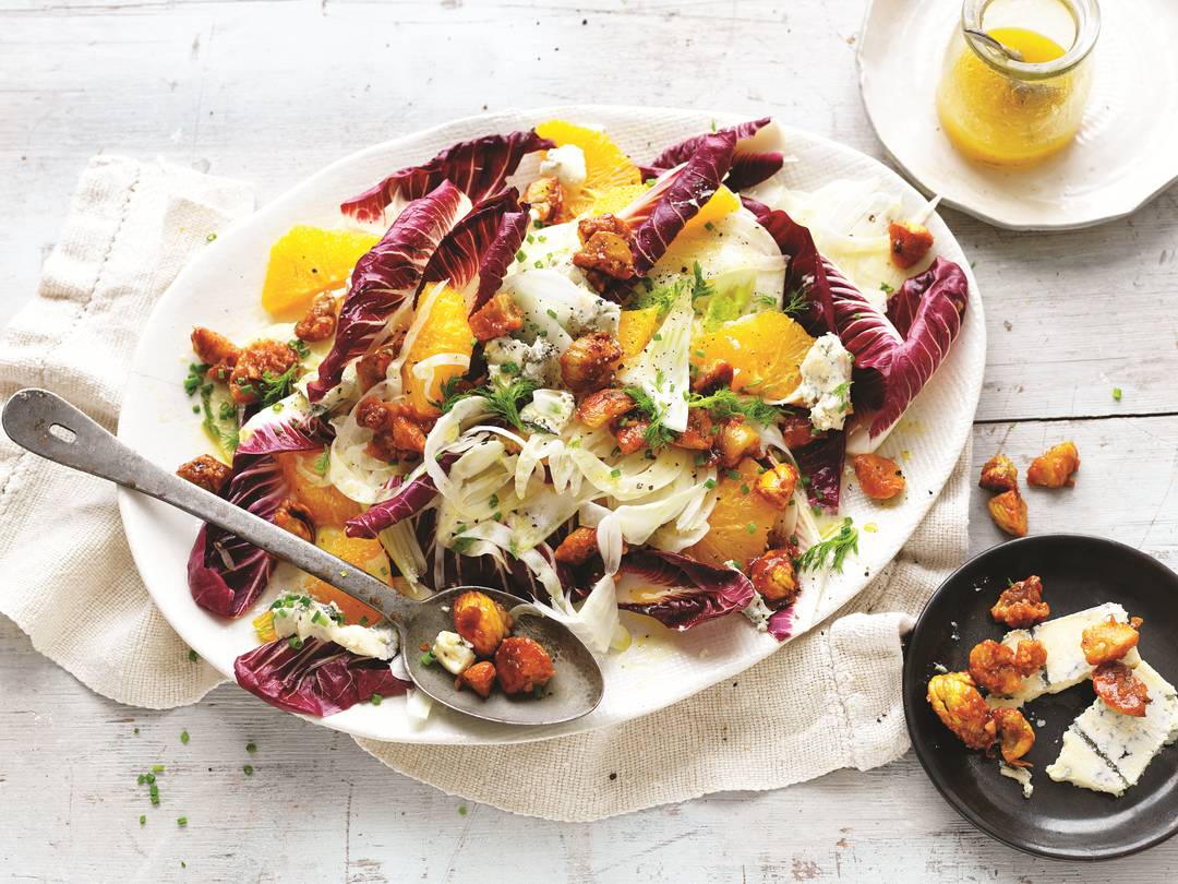 Candied Chestnut, blue cheese & fennel salad | Chestnut Brae