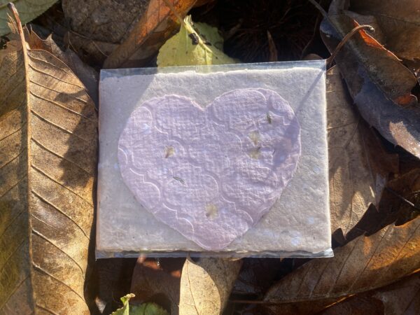 Handmade Chestnut Paper Love note set– 100% Recycled & Sustainably Crafted