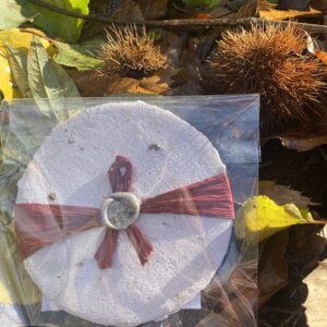 Handmade Chestnut Paper Circle Paper– 100% Recycled & Sustainably Crafted