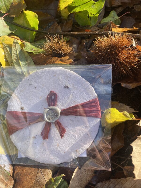 Handmade Chestnut Paper Circle Paper– 100% Recycled & Sustainably Crafted