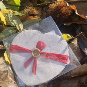 Handmade Chestnut Paper LGE Heart– 100% Recycled & Sustainably Crafted
